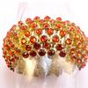 Stunning Red Rhinestone Stretch bracelet  Roxie sparkles in the sunlight.   Approximately 1 1/4" wide.